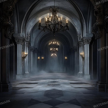 Haunted Castle Digital Backdrops | Gothic Photoshop Overlays for Studio Portraits, Halloween Themes & Dark Photography, Gothic Backdrop