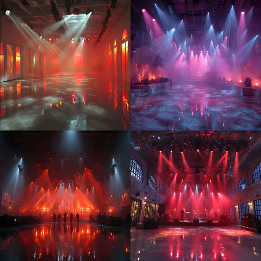 K-Pop Concert Digital Backdrop, Red Stage Background for Online Shows, Music Video Virtual Set, Square Photography Prop, Idol Group Fan Edits