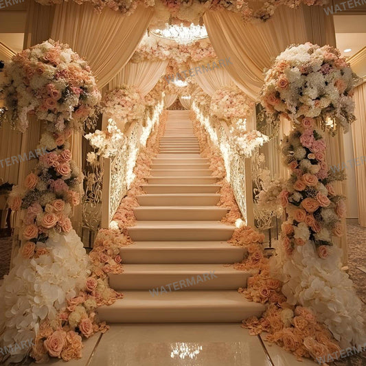 Wedding Backdrops | Elegant Palace Wedding Backgrounds for Photography, Photoshop Composite, Master Overlay, Event Decor