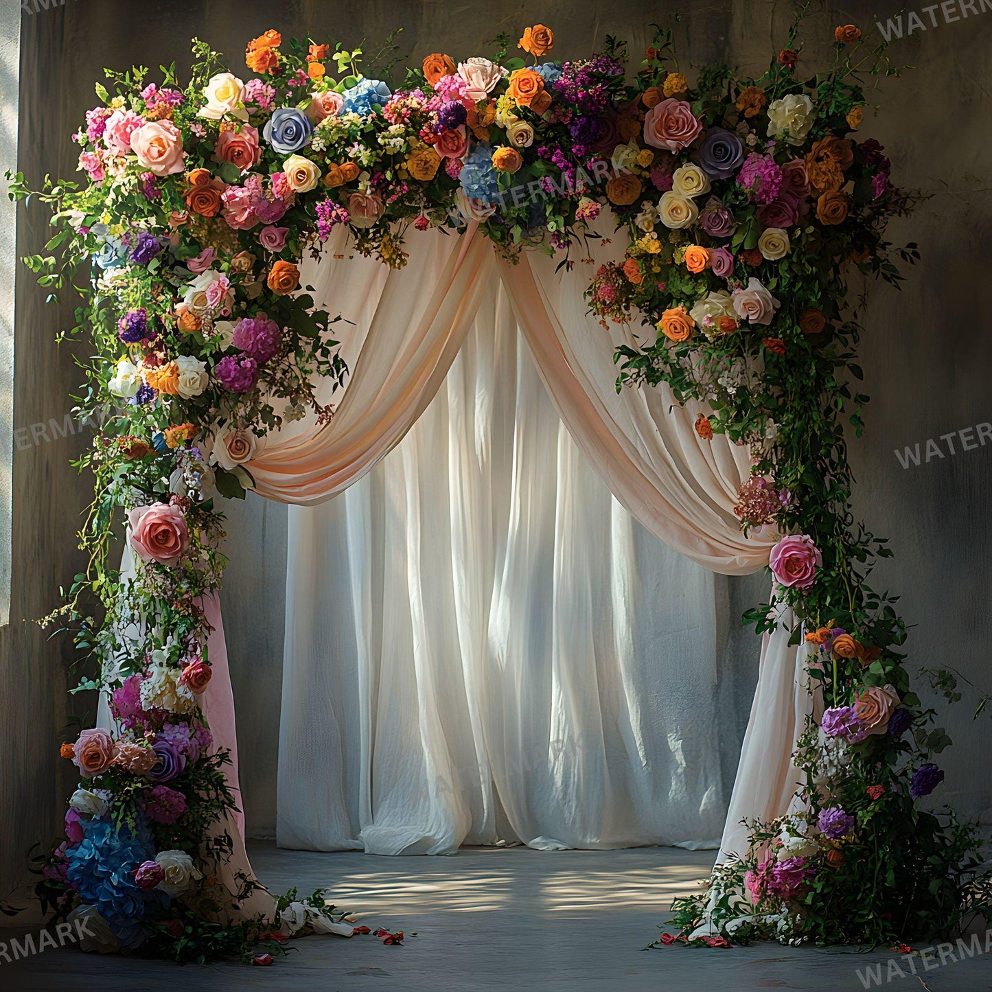 Floral Boho Digital Photography Backdrops - 96x96px Master Overlays for Portraits  Studio Use Ideal Wallpaper Backgrounds