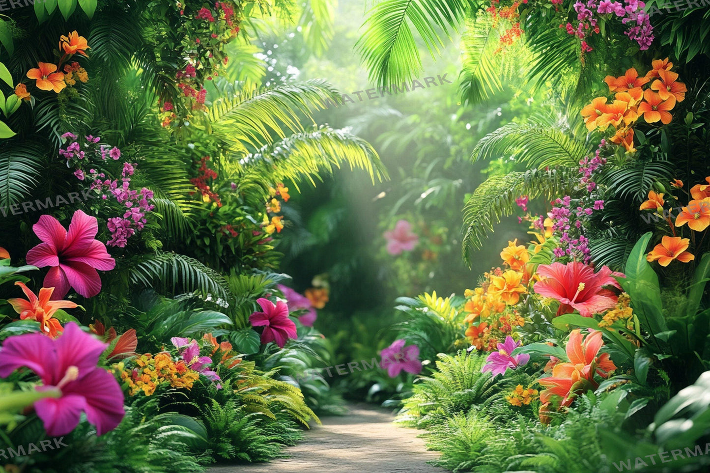 Tropical Vines Digital Backdrops - 3High-Res PNG Files for Photography  Craft Design - Commercial Use Allowed