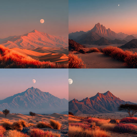 Tranquil Desert Sunset Digital Backdrop, Photography Background for Portraits, Photo Prop, Scenic Desert Scene, Printable Photography Overlay