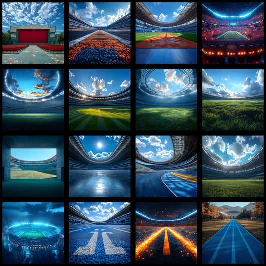 Sports Stadium Digital Backdrop, Empty Arena Background for Photography, Photo Overlay, Sports Team Fan Photo Editing, High Resolution Images
