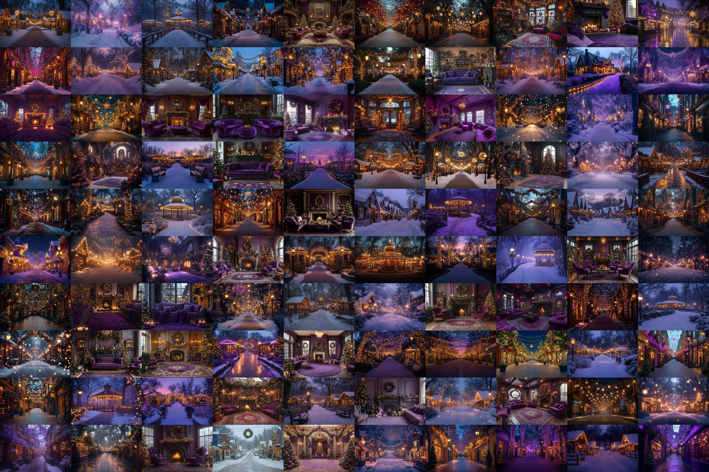 Purple Christmas Backdrops, Christmas Background, Digital Christmas Wallpapers, Photoshop, Photography Backdrops - 3:2 Ratio