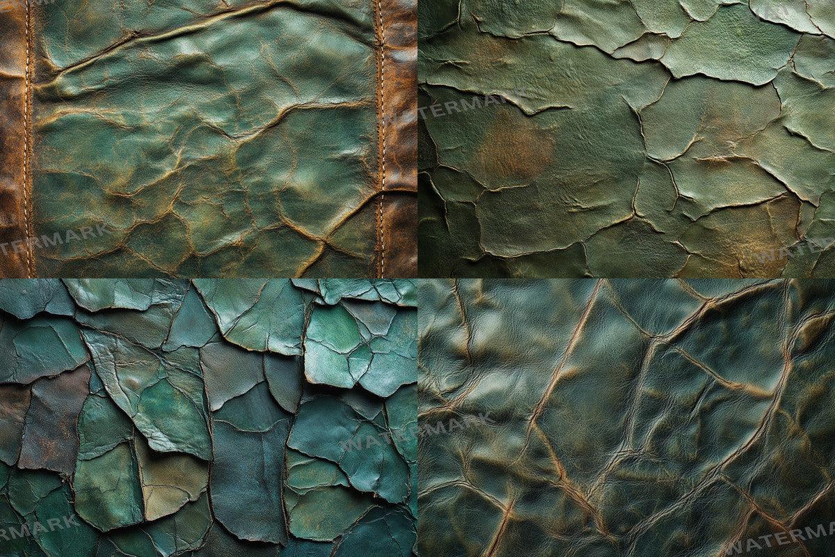 Green Weathered Leather Digital Photography Backdrops for Artists  Designers - Warm Inviting Aesthetic - 00x00px PNGs