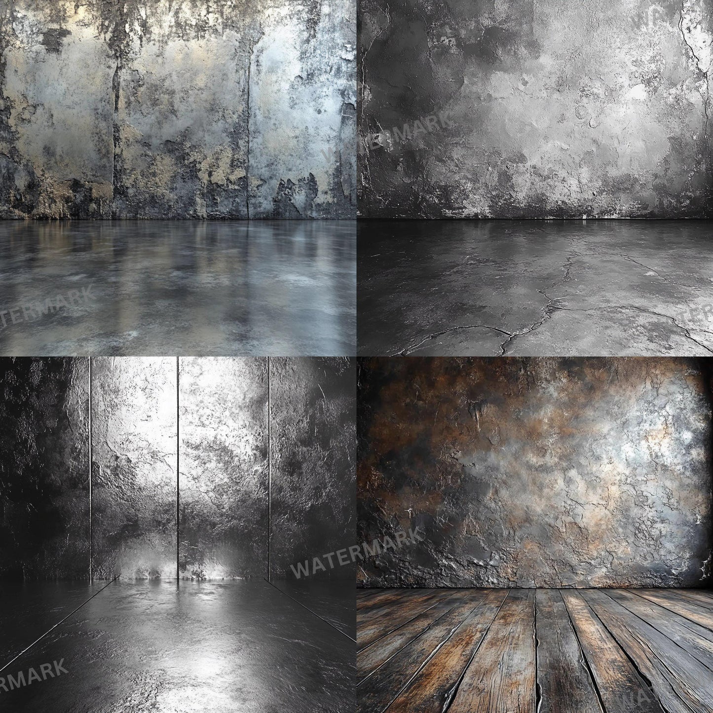 Silver Texture Backdrops - Perfect for Product & Portrait Photography, Photoshop Composites, Master Overlays, Elegant Silver Backgrounds