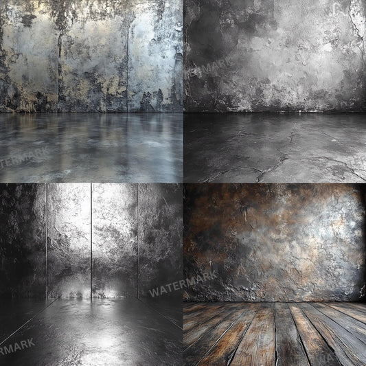 Silver Texture Backdrops - Perfect for Product & Portrait Photography, Photoshop Composites, Master Overlays, Elegant Silver Backgrounds
