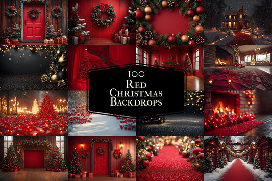 Christmas Backdrop, Digital Backdrop, Santa Christmas Backdrop For Kids Family, Festive Digital Download Christmas Background