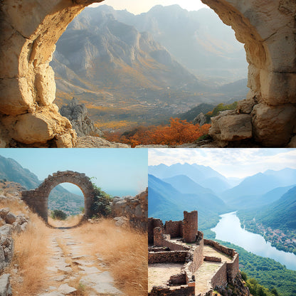 Abandoned Castle Backdrop, European Ruins Background, Photography Digital Download, Fantasy Photo, Medieval Scene, Images
