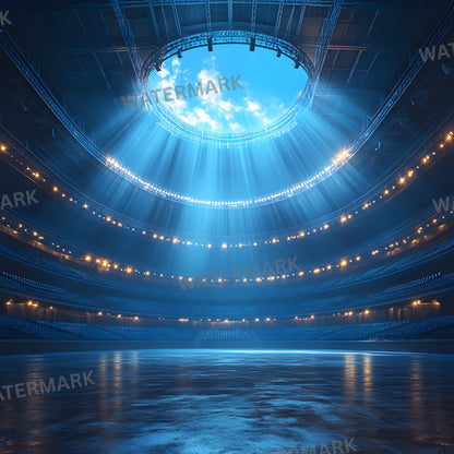 Sports Stadium Digital Backdrop, Empty Arena Background for Photography, Photo Overlay, Sports Team Fan Photo, Action Shot Composite