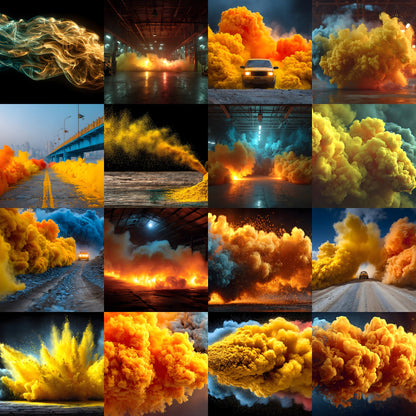 Yellow Smoke Photography Backdrop, Abstract Texture Background for Portraits, Dramatic Fine Art Digital Download, Photo Overlays