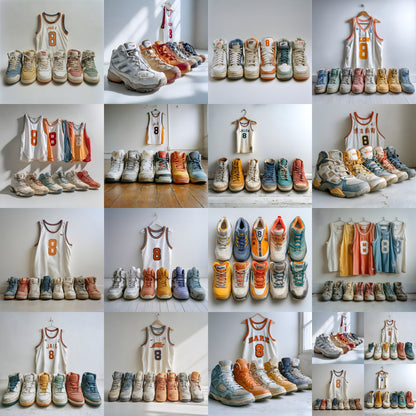 Basketball Photo Backdrop, Sports Photography Background, Worn Shoes Digital Backdrop, Athlete Portrait, Sports Theme, Action Shot Prop