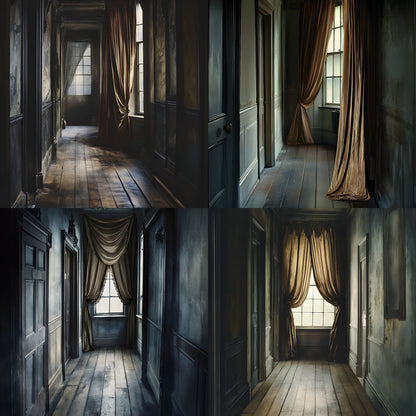 Wuthering Heights Hallway Digital Backdrop, Gothic Background, Square Photography Prop, Moody Portrait, Fairytale Scene, Instant Download