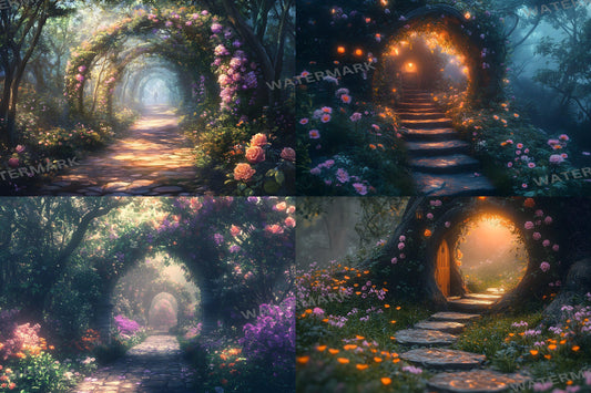 Fairy Woodland Backdrops ��������� Magical Digital Backgrounds - Enchanted Magical Forest Backgrounds - Fantasy Wallpapers - 3:2 Wallpapers