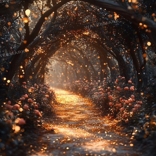 Pixie Dust Pathway Digital Photography Backdrops - Enchanted Forest Photoshop Overlays - Fairy Tale Backgrounds - Master Composites