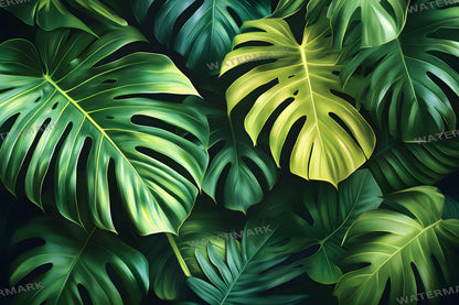 Banana Leaf Paradise Photography Backdrops | Digital Jungle Studio Background | Maternity, Wedding, Master Overlay, Tropical Backgrounds