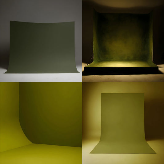 Olive Green Digital Backdrop,Texture Background for Photography, Videography, Virtual Studio, Cyclorama Wall, Square Format Images