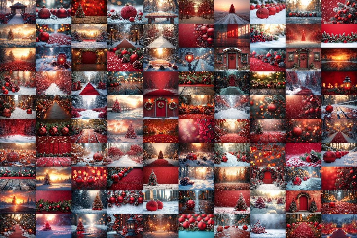 Warm Christmas Outdoor Scene Backdrops PNG Set for Digital Artists  Photographers - 00x00px Commercial Use - Cozy Holiday Aesthetic