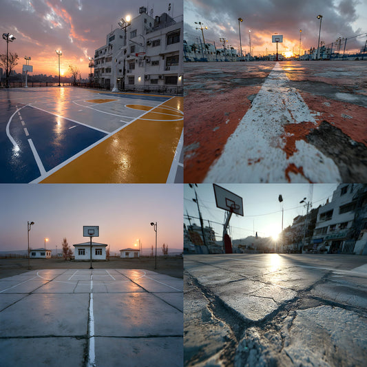 Basketball Court Digital Backdrop, Outdoor Sports Photography Background, Urban Athlete Photo Booth Prop, Sports Team Photo Overlay