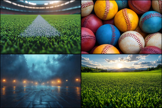 Sports Photography Backdrop Bundle, Action Photo Backgrounds, Digital Download for Team Portraits, Athlete Pictures, Scenes