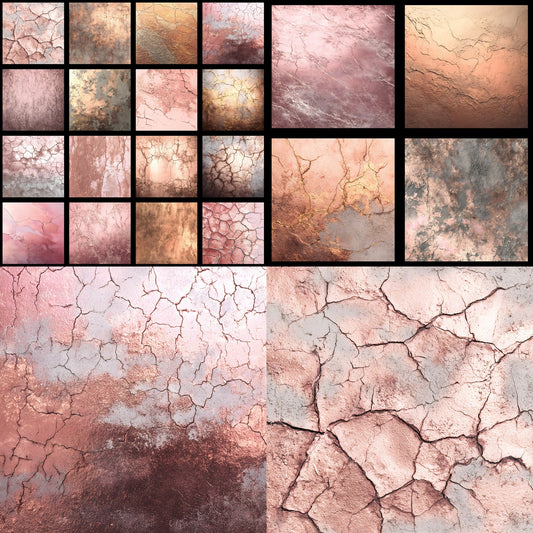 Shimmering Rose Gold Digital Backdrop, Elegant Photography Background for Portraits, Square Format Texture, Wedding & Newborn Photo Booth Prop
