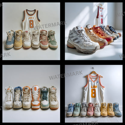 Basketball Photo Backdrop, Sports Photography Background, Worn Shoes Digital Backdrop, Athlete Portrait, Sports Theme, Action Shot Prop
