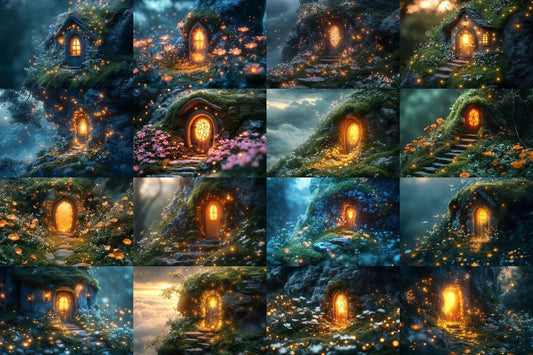 Celestial Fairy Door Backdrop - Fairy Photography Backdrops - Photoshop - Backgrounds - Master Overlay - Photography