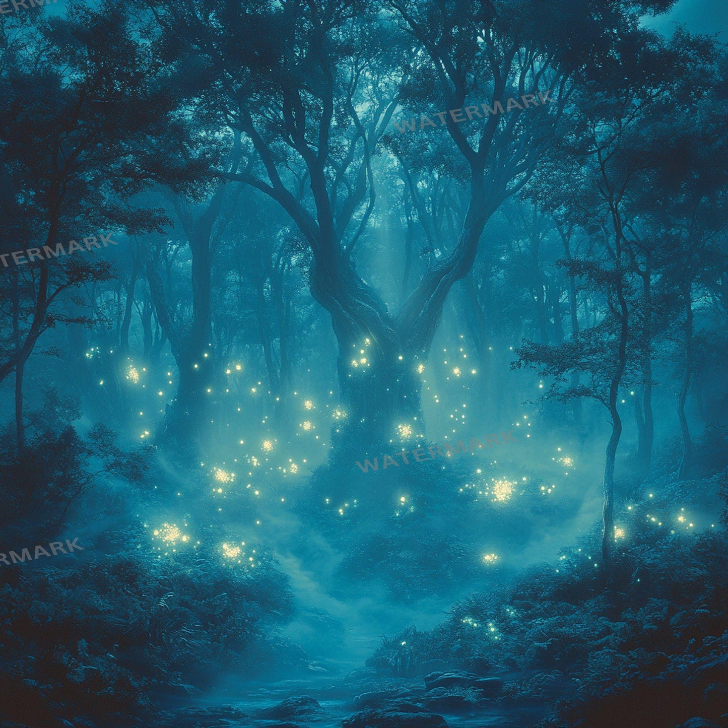 Forbidden Forest Backdrop: 1PNGs for Dark Enchanted Woods Photography, Spooky Mystery Tree Scenes, Haunted Fantasy Digital Backdrops