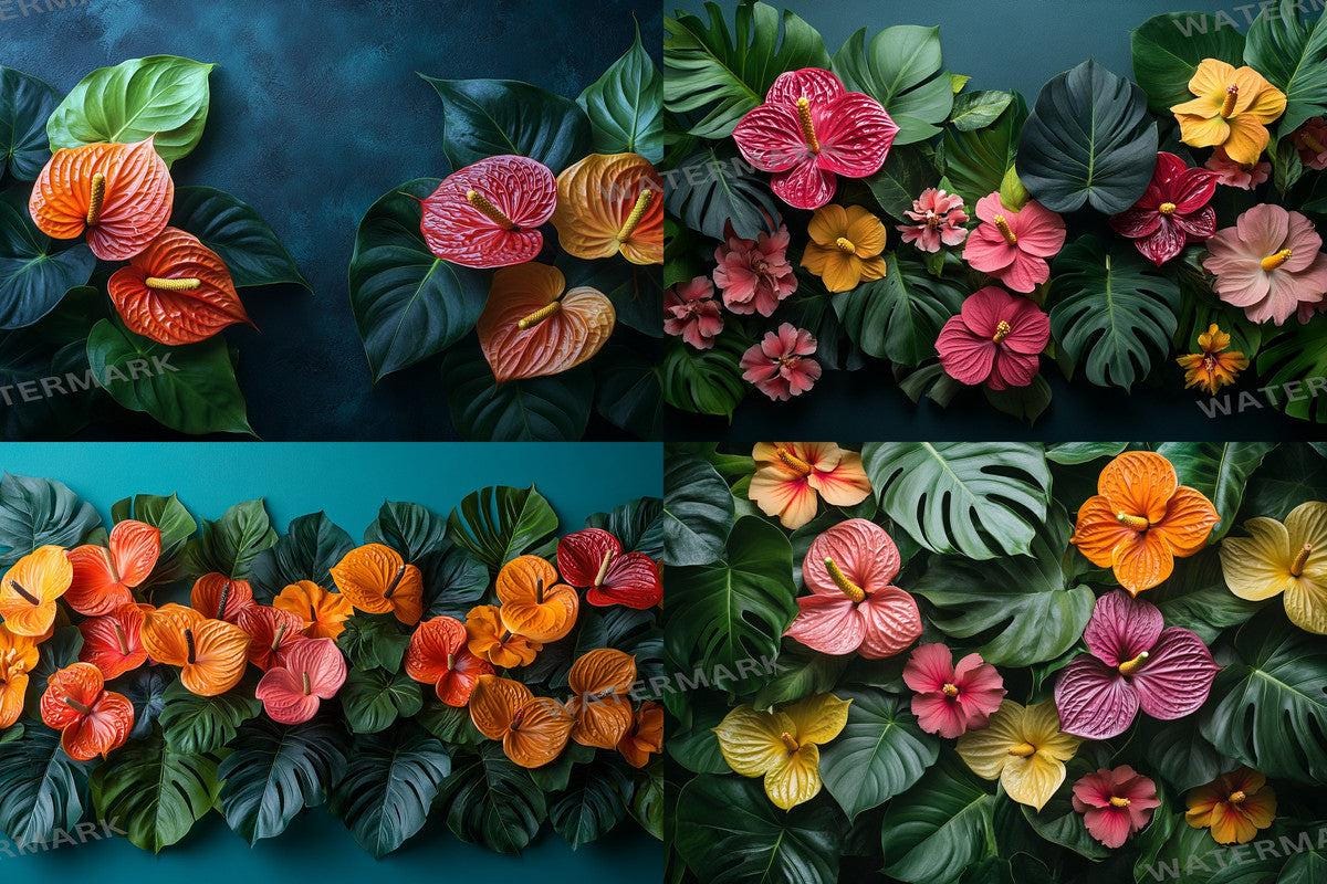 Tropical Jungle Escape Backdrops for Digital Art Photography - Warm Aesthetic PNGs 00x00px - Perfect for Artists Designers  Hobbyists