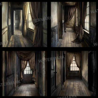 Wuthering Heights Hallway Digital Backdrop, Gothic Background, Square Photography Prop, Moody Portrait, Fairytale Scene, Instant Download