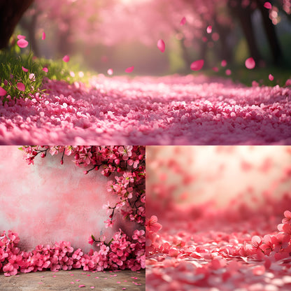 Spring Flower Photography Backdrop, Floral Garden Digital Background, Springtime Scene for Portrait Photoshoot, Outdoor Nature Photo Prop, Ratio