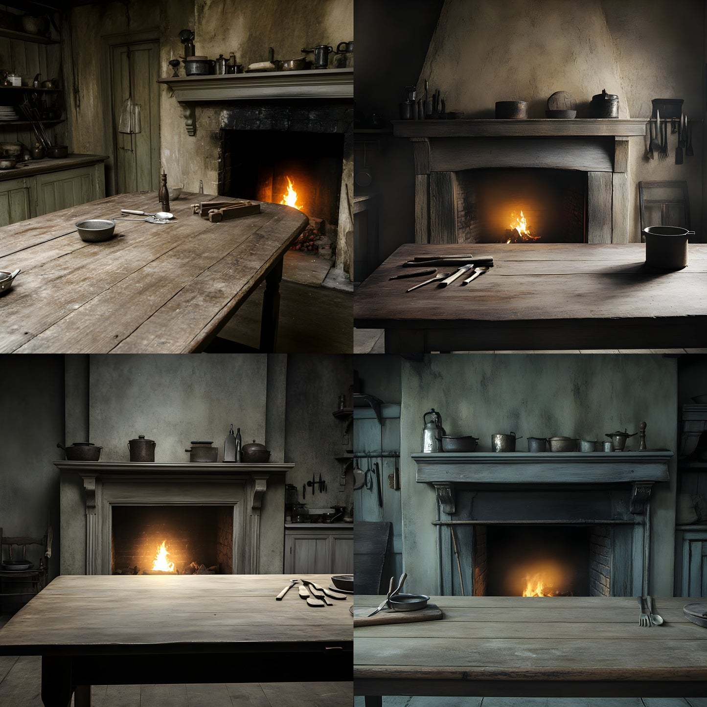 Workhouse Kitchen Digital Backdrop, Dreary Photography Background, Old Historic Building Photo Prop, Portrait Scene Setter, LBXD