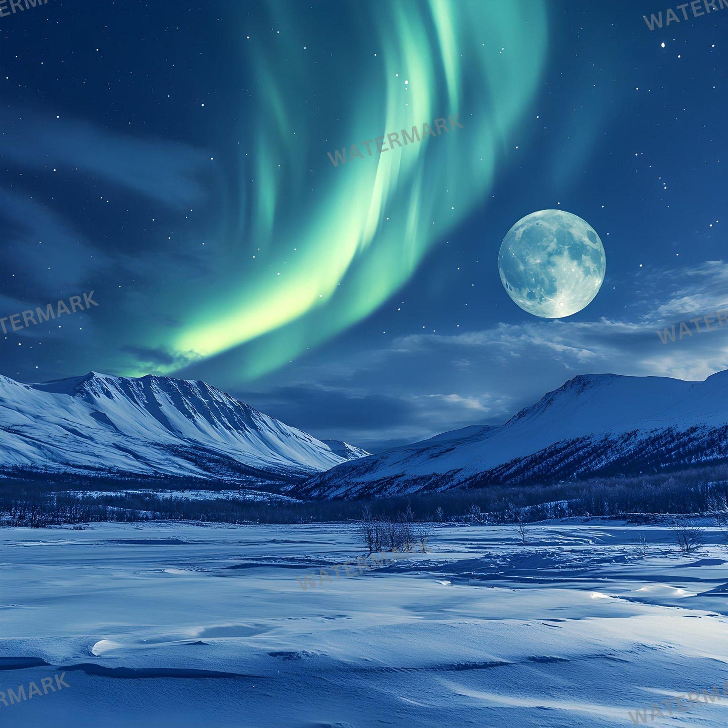 x96px Stunning Aurora Borealis Digital Backdrops for Portrait Photography  Master Photoshop Overlays