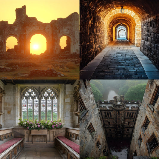 British Castle Interior Digital Backdrop, Medieval Hall Background for Fantasy Photography, Royal Palace Photo Prop, Fairytale Scene Setter, Ratio