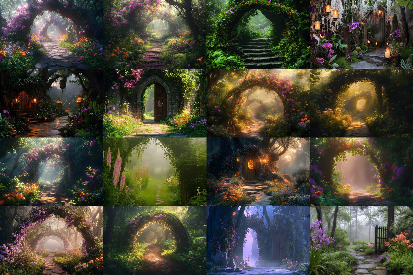 Fairy Woodland Backdrops ��������� Fantasy Floral Digital Scenery - Fairytale Visual Story Telling Backgrounds, Fantasy Wallpapers