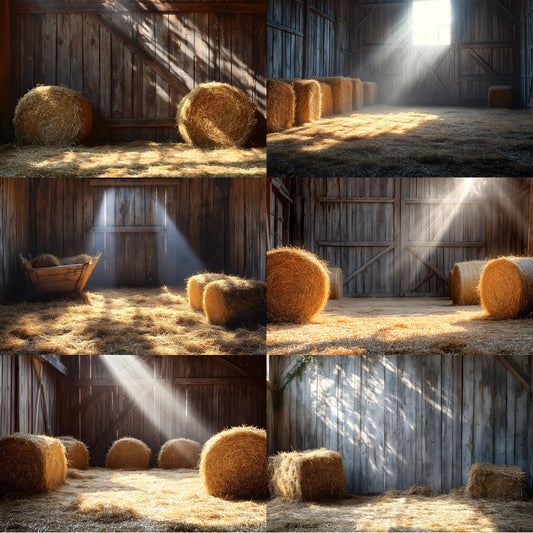 Rustic Barnyard Photography Backdrop, Vintage Farm Scene Background, Digital Download for Portrait Photoshoot, Photo Booth Prop