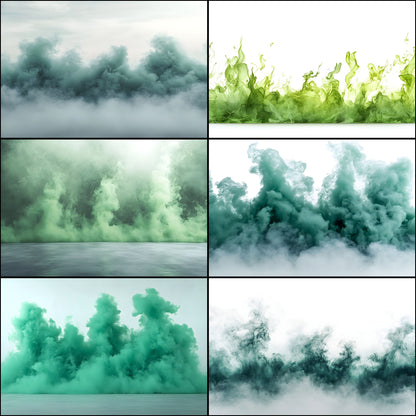 Green Smoke Sports Photography Backdrop, Digital Background for Athlete Portraits, Action Scene Photo Overlay, Sports Team Photo