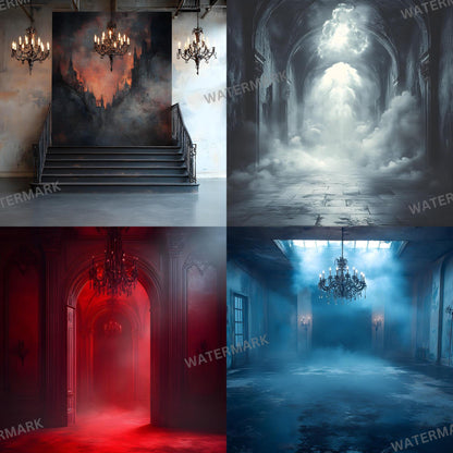 Gothic Digital Backdrops | Dramatic Photoshop Overlays for Dark Photography, Fine Art Portraits & Halloween Themes, Gothic Backgrounds