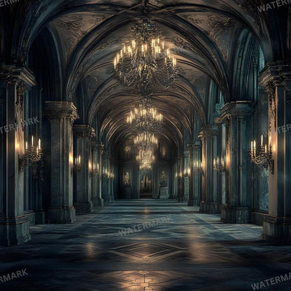 Haunted Castle Digital Backdrops | Gothic Photoshop Overlays for Studio Portraits, Halloween Themes & Dark Photography, Gothic Backdrop