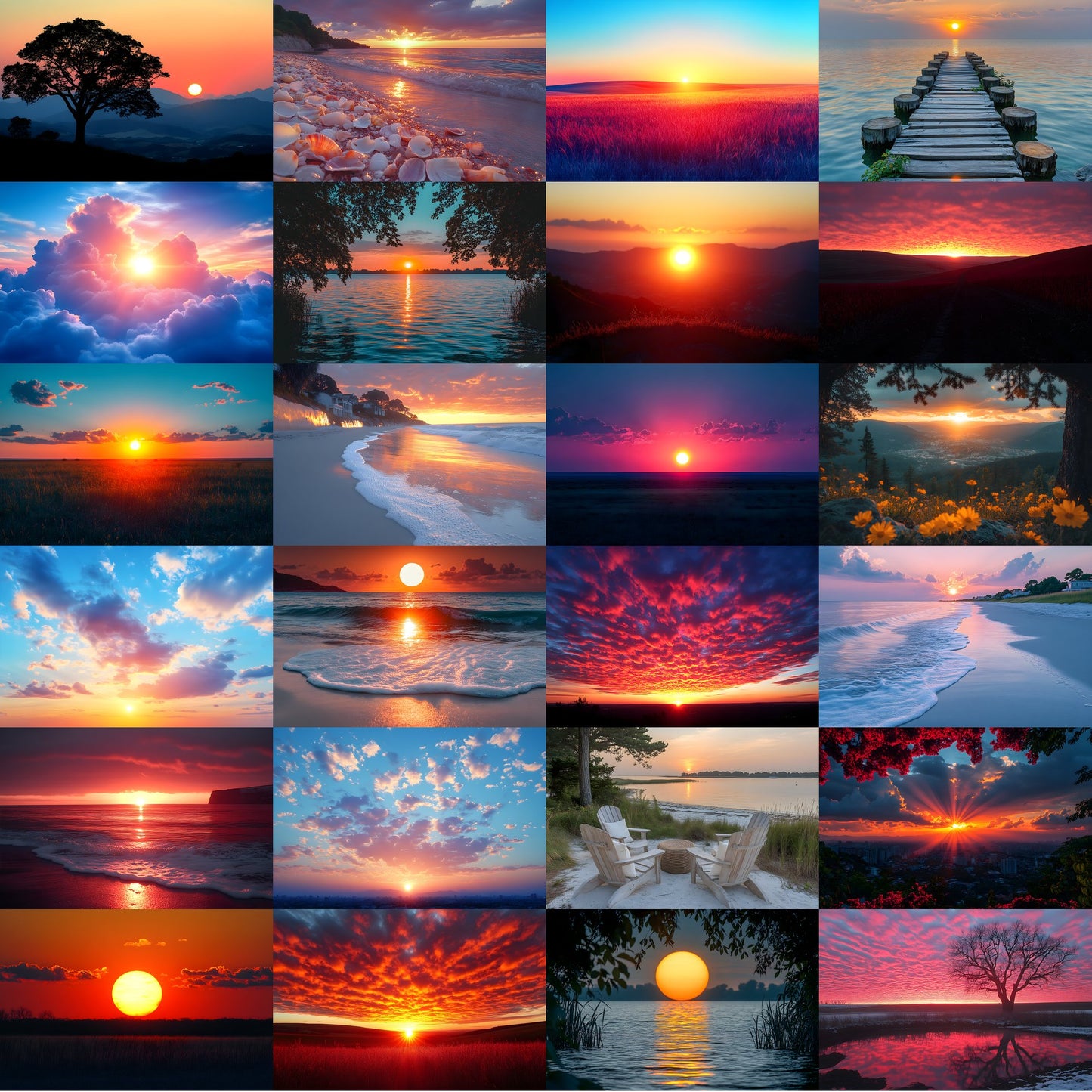 Sunset Photography Backdrop Bundle, Golden Hour Digital Backgrounds for Photographers, Warm Light Portrait Photography, Dreamy Sky Photo Overlays