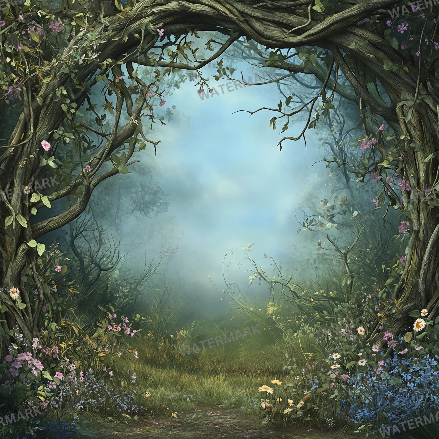Fairy Woodland Backdrops - Enchanted Forest Digital Backgrounds for Photoshop Composites, Fantasy Scenes, and Creative Photography