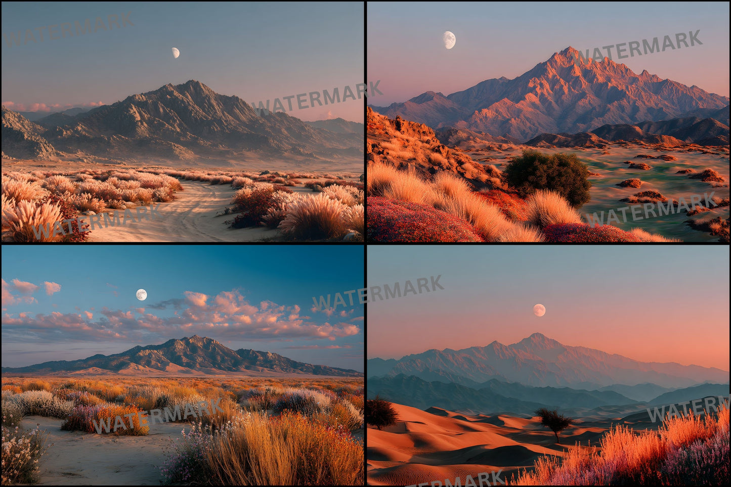Tranquil Desert Sunset Digital Backdrop, Photography Background for Portraits, Photo Prop, Scenic Desert Scene, Printable Photography Overlay