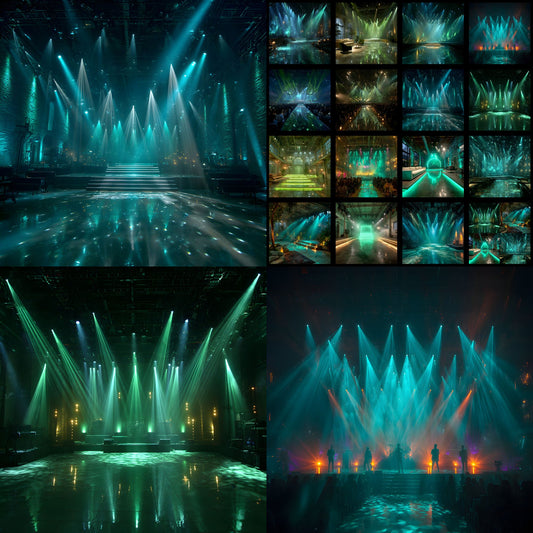 K-Pop Green Screen Backdrop, Digital Download, Show Stage Background, Photography, Music Video, Square Virtual Concert, Idol Performance