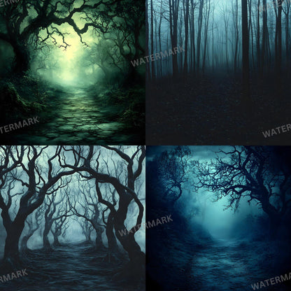 Dark Spooky Backdrops - Master Overlays for Photoshop Composites, Digital Backgrounds for Dark Fantasy, Halloween - Photography Backdrops