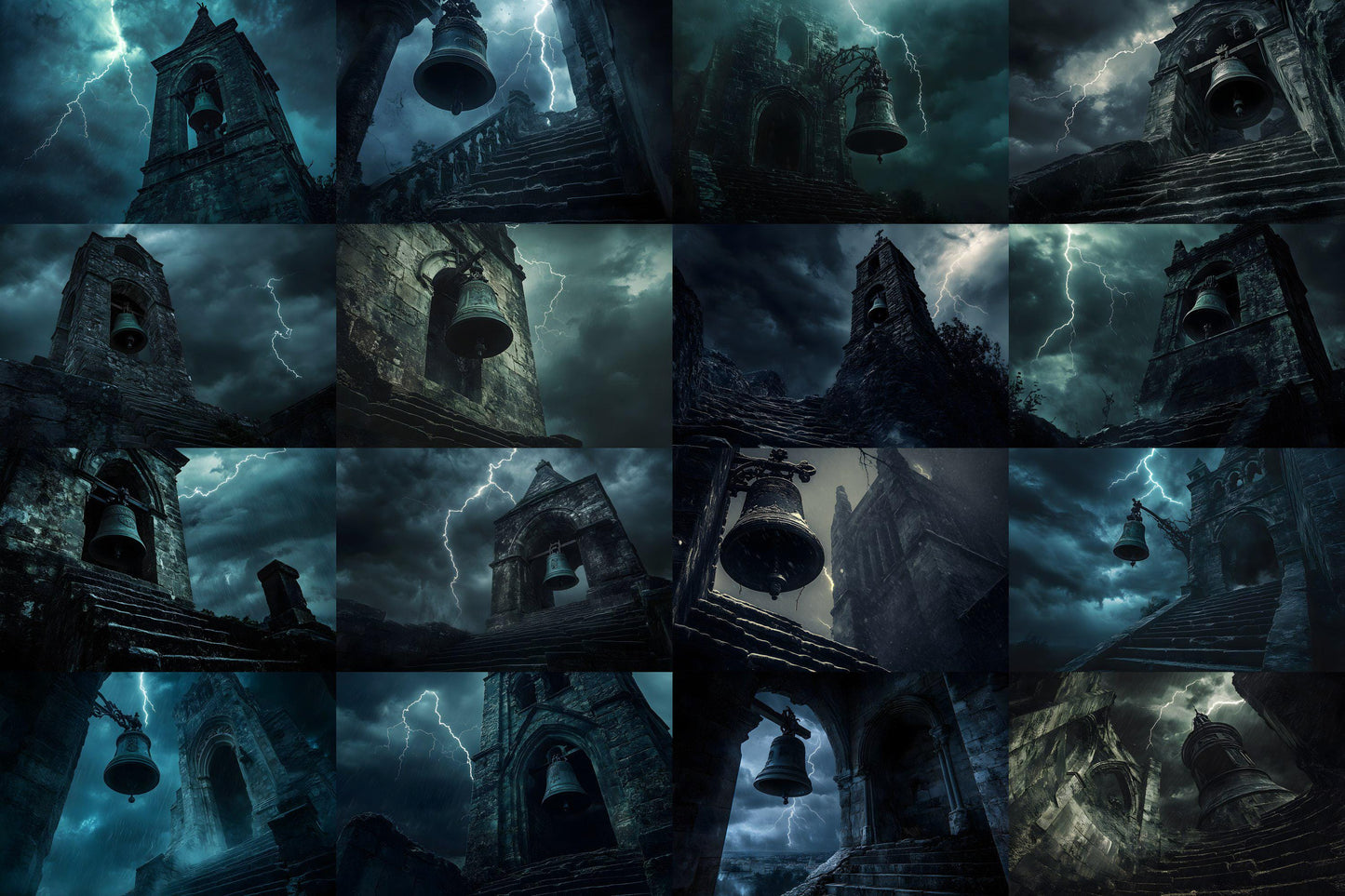 Gothic Backdrops 9Pack - Dark Elegance PNGs 00x00px for Digital Design Projects with Commercial License Available