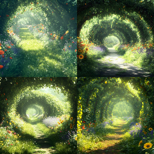 Wild Vine Garden Digital Backdrop, Enchanted Forest Background, Photography Landscape, Fantasy Photo Overlay,Composite, Printable Art