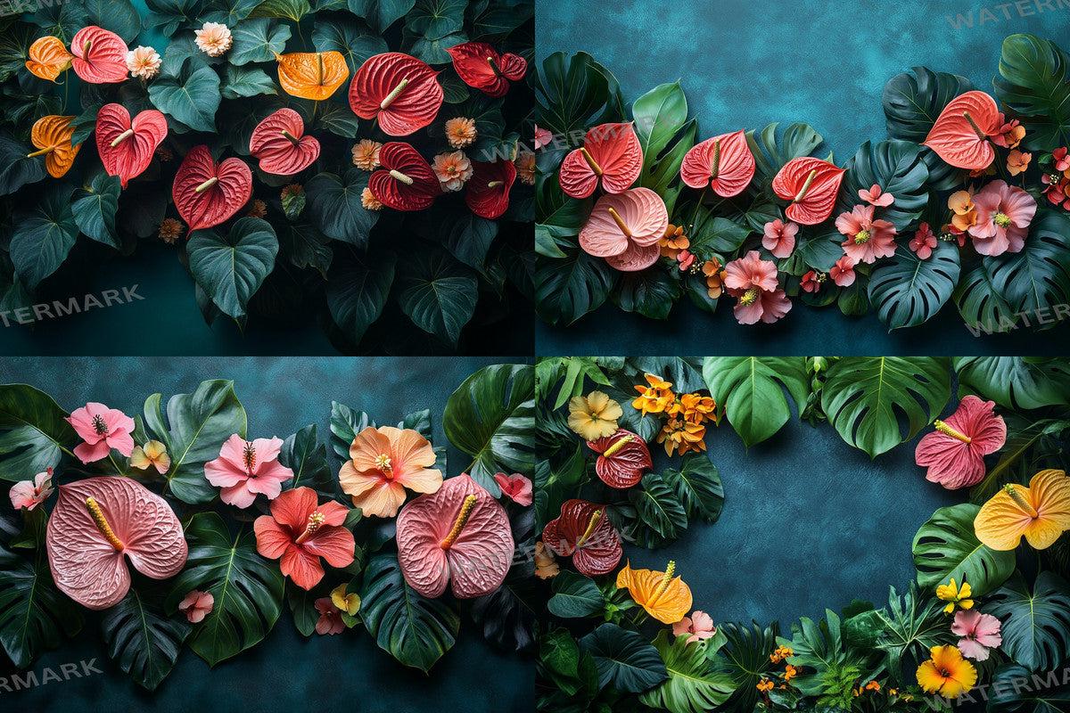 Tropical Jungle Escape Backdrops for Digital Art Photography - Warm Aesthetic PNGs 00x00px - Perfect for Artists Designers  Hobbyists