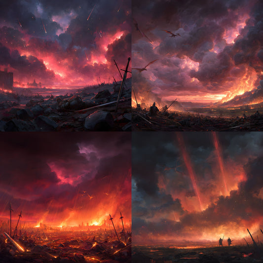 Fantasy Battlefield Backdrop Flames, Digital Background for Gamers, Dramatic Photography Prop, Image, Epic War Scene, Downloadable Art