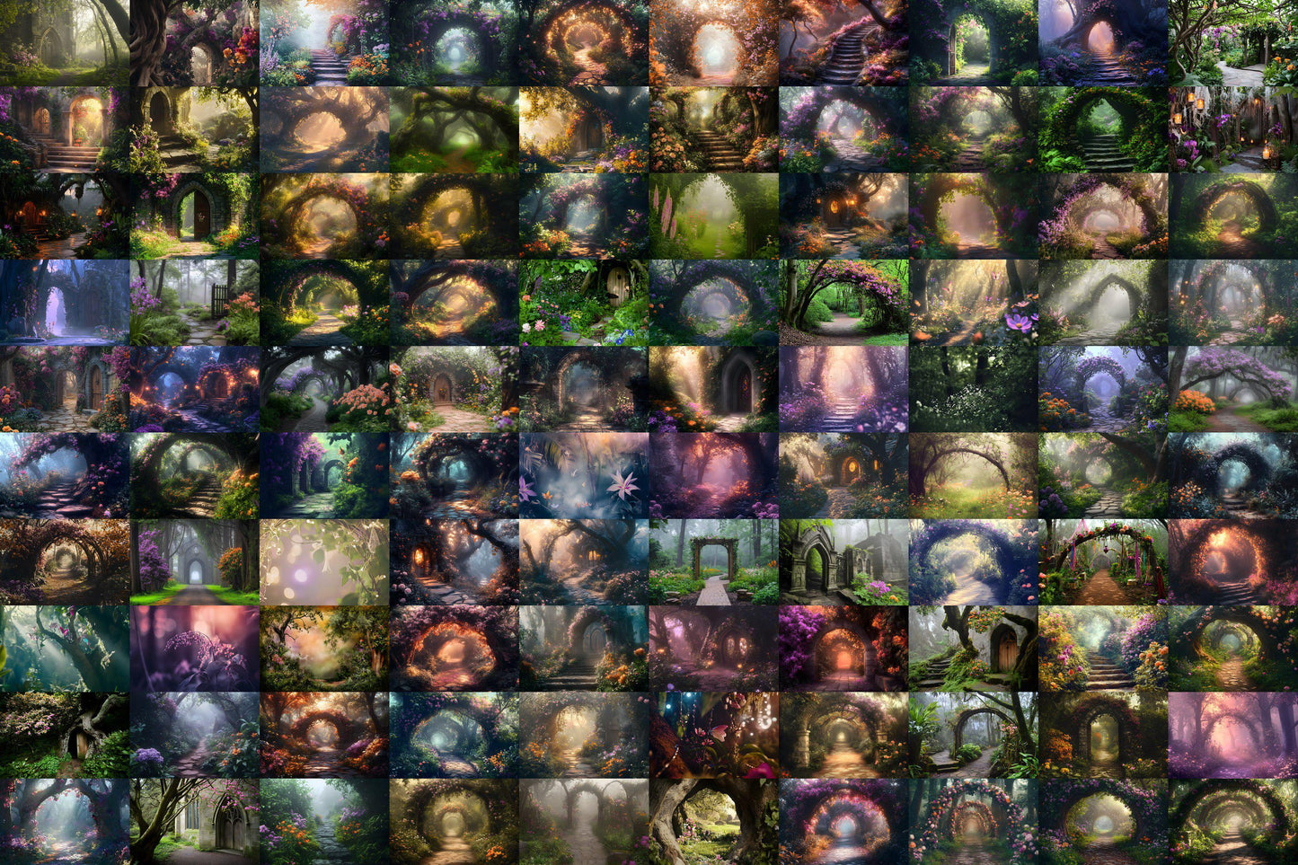 Fairy Woodland Backdrops ��������� Fantasy Floral Digital Scenery - Fairytale Visual Story Telling Backgrounds, Fantasy Wallpapers