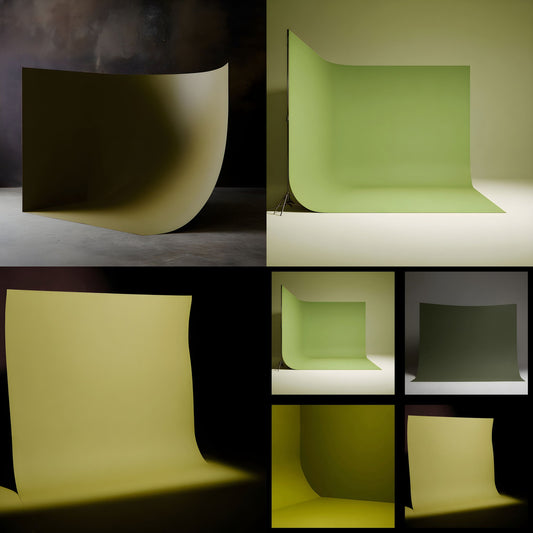 Olive Green Digital Backdrop,Texture Background for Photography, Videography, Virtual Studio, Cyclorama Wall, Square Format Images